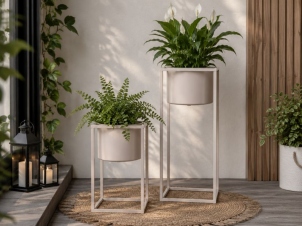 Metal flower pots MARLA 2 pcs