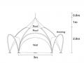 Tält ARCO 3x3 m
