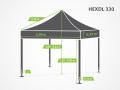 3x3 m ST-HEX45 White