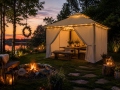Paviljong ALTANA 3x4 m, creme
