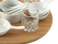 Roterande serveringsset, 14 delar