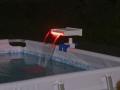 Lugnande ledat vattenfall