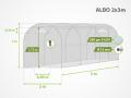 Foliengewächshaus ALBO 2x3 m