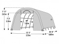 Folieväxthus GrowIT 3,7x6,1 m
