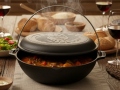 8 L Gusseisentopf Lid-Pan