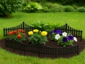 Garden Border Staket 60x32 cm, 4 st