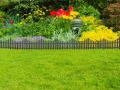 Garden Border Staket 60x32 cm, 4 st