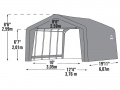 Carport för bil 3.7x6.1 m
