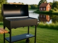 Grill med lock och hyllor Comfort Plus