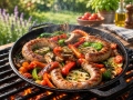 10 L Gusseisentopf Grill Lid-Pan