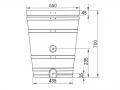 Regnvattentank ROTO 130 l
