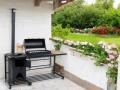 BBQ-grill med gryta