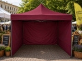 3x3 m med sidor, rödbrun
