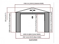 Metallgarage Imperial 3,7x6 m
