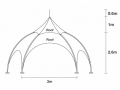 ARCO Eventzelt 3x3 m