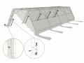4x6 m PVC Partytält Heavy-Duty