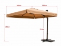 Ampelschirm 3.0x3.0 m