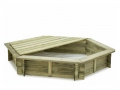 Sandkasten mit Deckel HEX