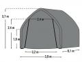 Carport för bil 3.9x6.1 m