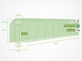 Folieväxthus PORTA 3x8 m