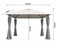 Gartenpavillon RIMINI 3x3