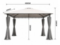 Gartenpavillon RIMINI 3x4