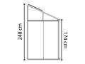 Växthus LeanTo'160x310