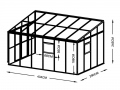 Glasväxthus LeanTo'290x434