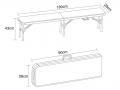 Möbelset FOLDLINE 180