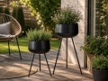 Metal flower pots ARDOLA 2 pcs