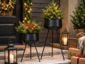 Metal flower pots ARDOLA 2 pcs