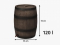Regnvattentank ROTO 120 l
