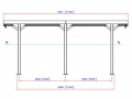 Carport PALLADIUM 3,0×5,2 cm