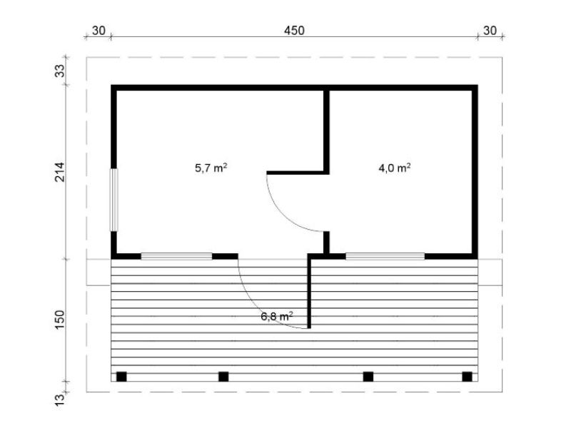 Träbastu PIHASAUNA 15