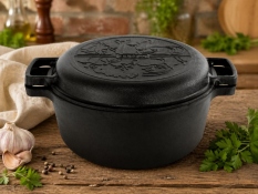 6 L Gusseisen Topf Lid-Pan