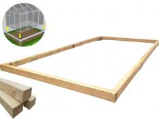 3x4 m Träfundament