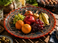 Usbekische Obstschale 32 cm