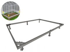 3x6 m stålfundamentram