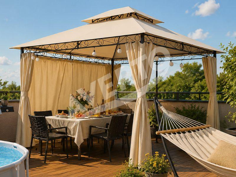 Paviljong ALTANA 3x4 m, creme