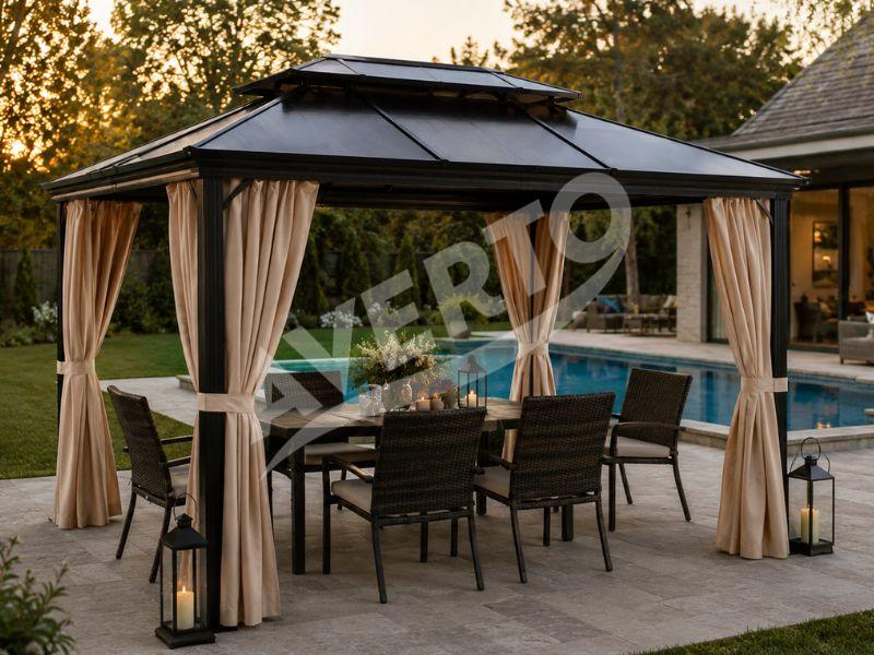 Gartenpavillon TOSCANA 3x3.65