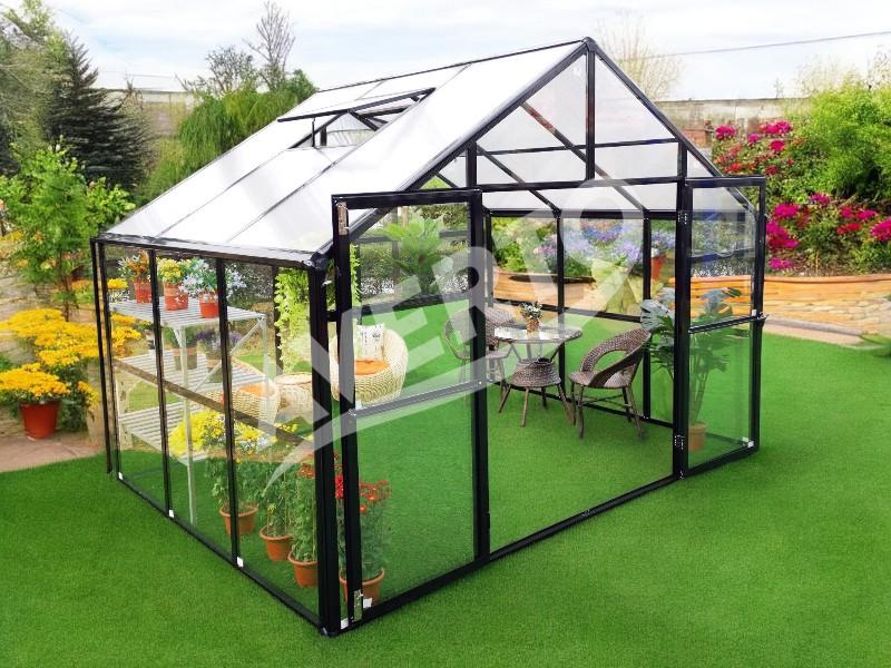 Gewachshaus Metall Glas
