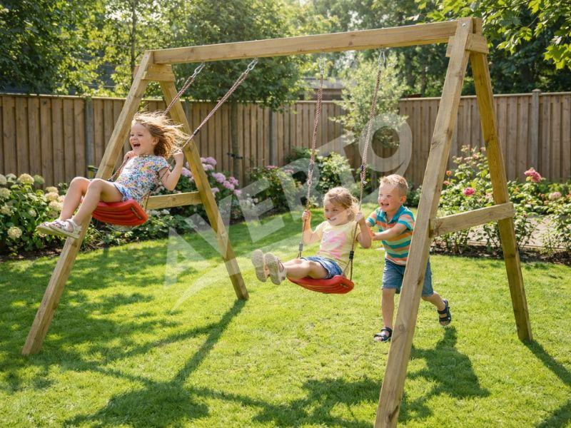 Wooden Swing Swing