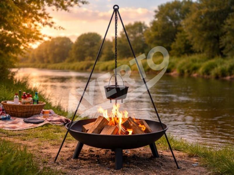 Tripod Grill Hanger med kedja 118cm