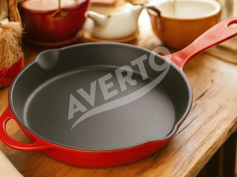Emaljerad gjutjärn pann ⌀26 cm