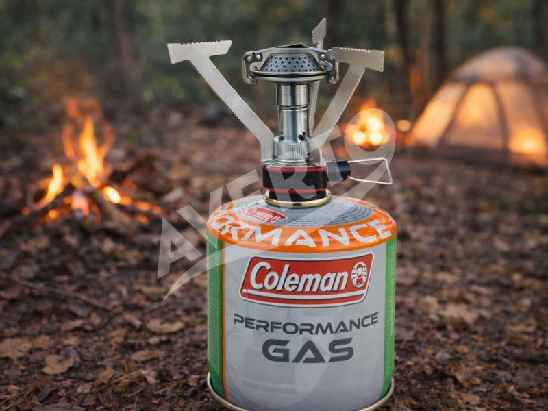 Gasbrännare med gasbehållare