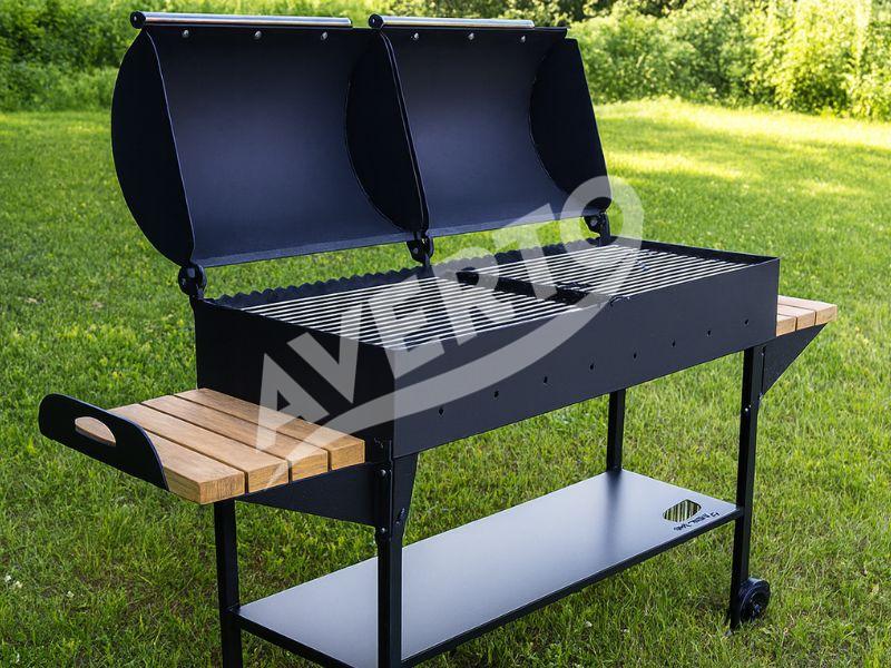 Grill med lock och hyllor Comfort Plus XL