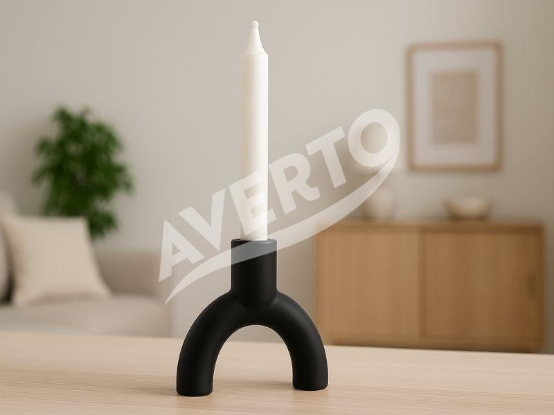 Ljusstake i keramik 15x13x4 cm