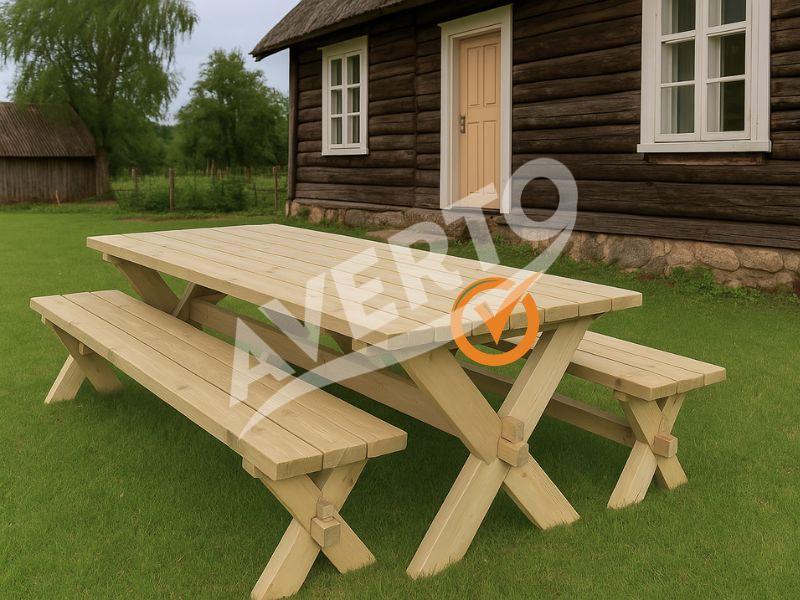 Träbord RETRO 177x75x70