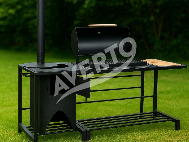 BBQ-grill med gryta