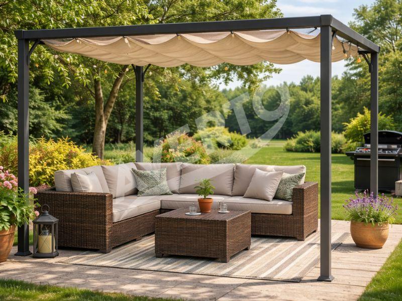 Trädgårdspaviljong PERGOLA 3x3 m